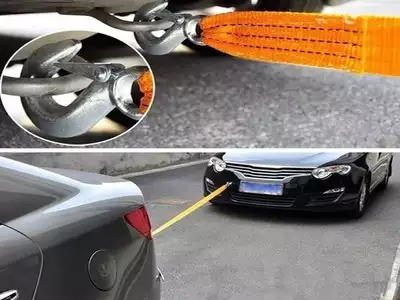 Towing a Car with a Rope